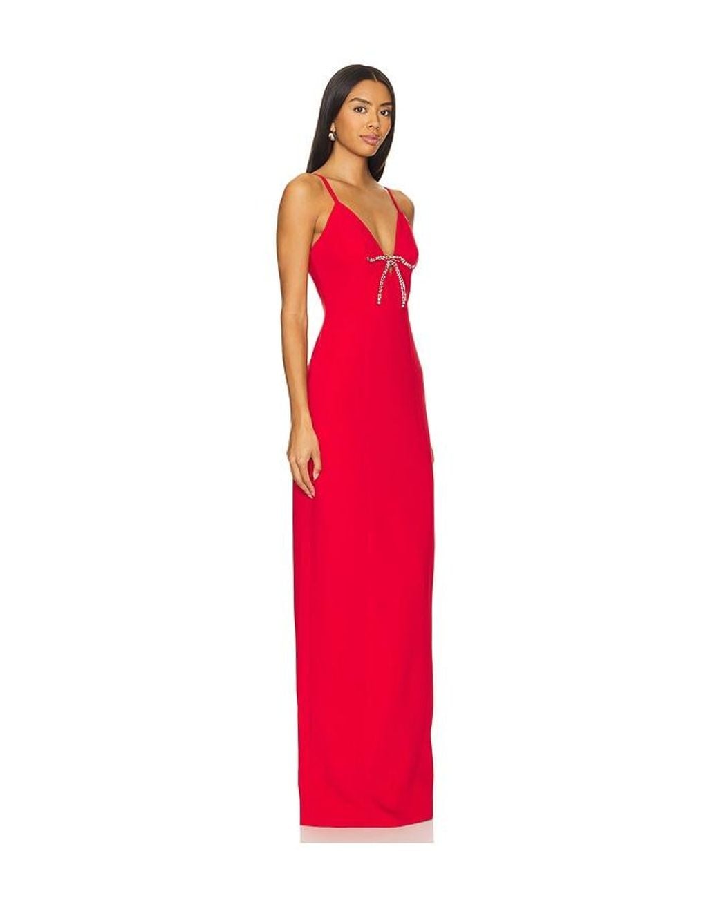 Vestido Largo Adele En Color Rojo Talla (También En 10, 8) Cinq À Sept de color Red