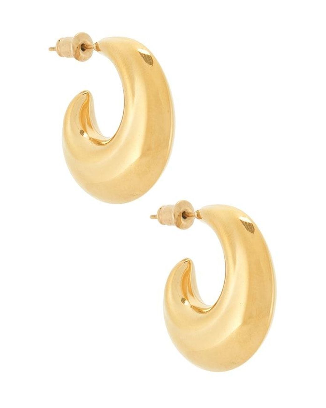 Casa Clara Metallic Cliffs Hoop Earrings