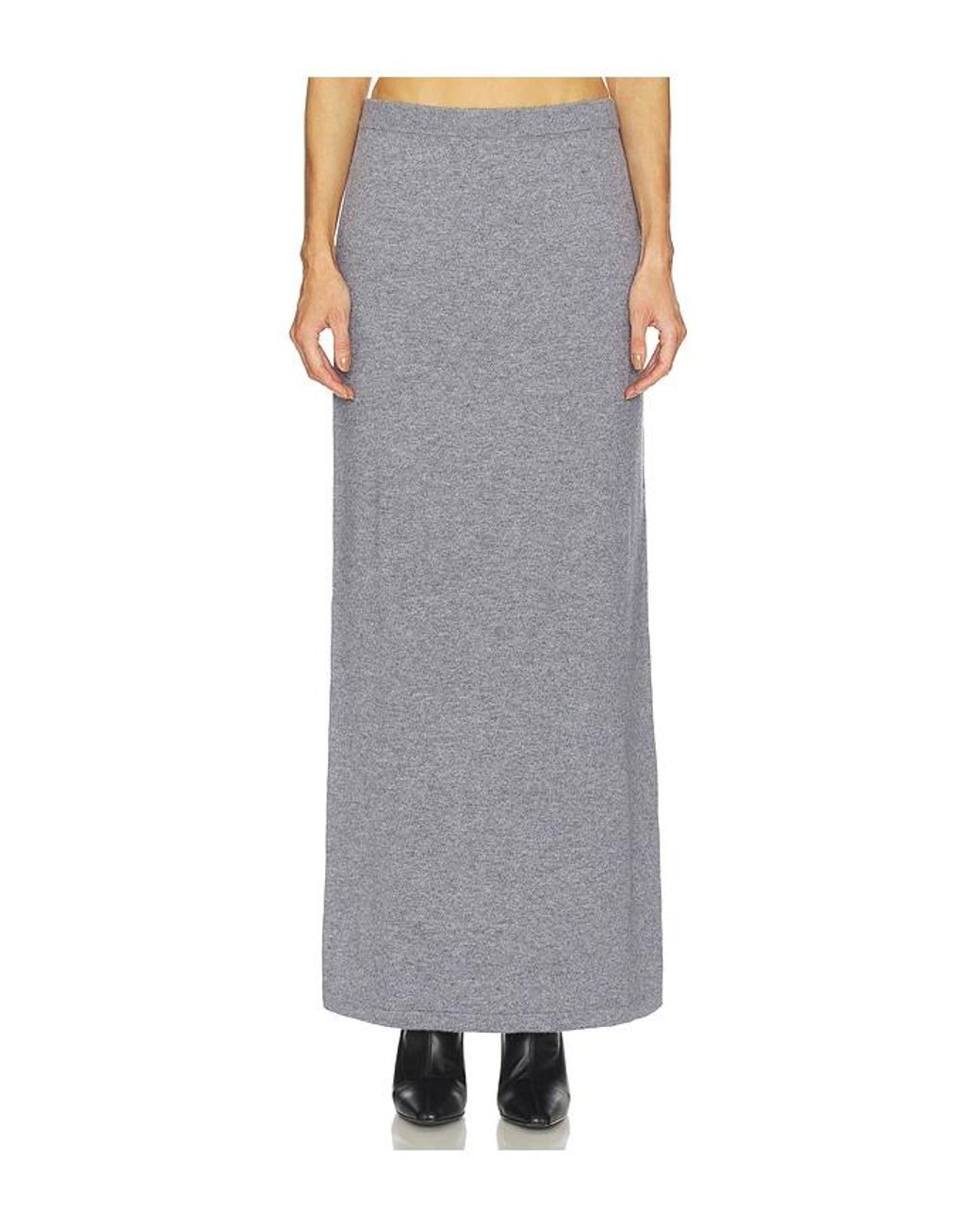 SRG Gray Mattie Knit Maxi Skirt
