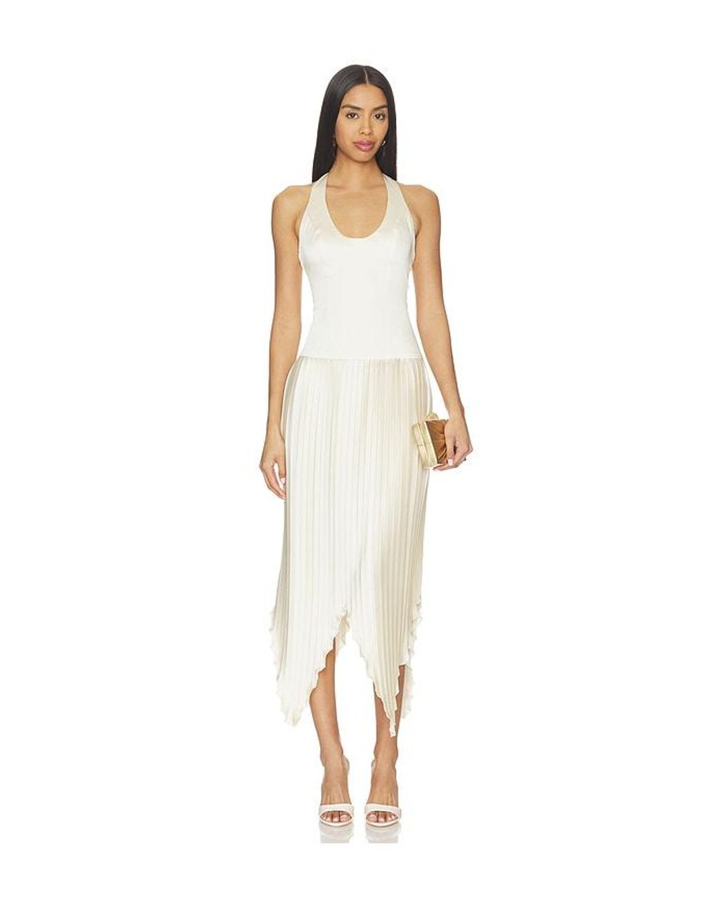 Lovers + Friends White Doris Midi Dress