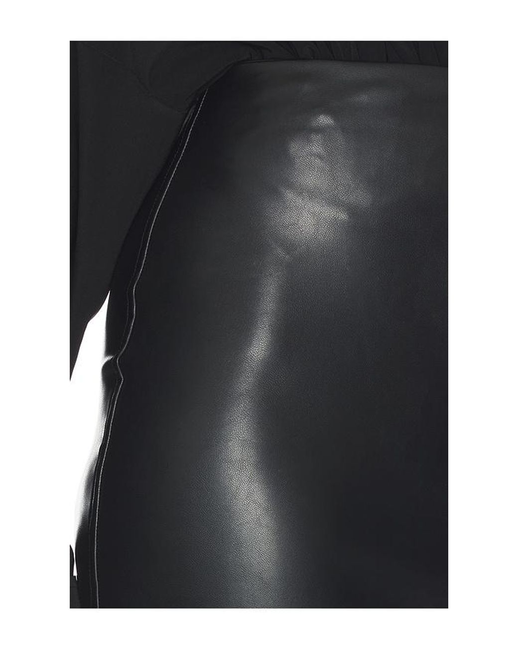 Norma Kamali Black Straight Mini Skirt