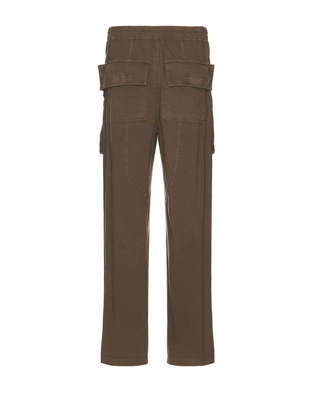 Rick Owens Brown Creatch Cargo Drawstring Pants for men