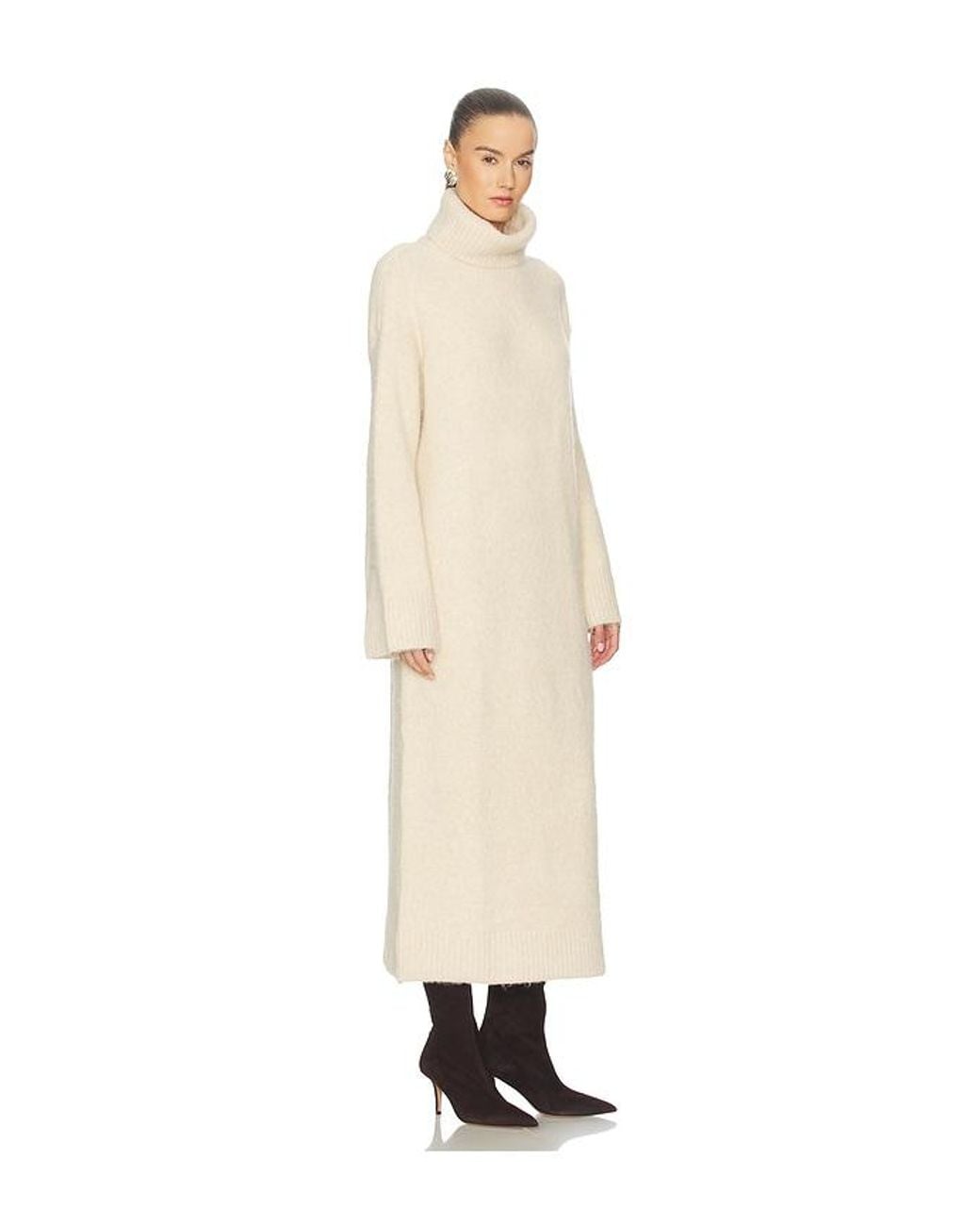 SNDY'S White Willow Sweater Dress