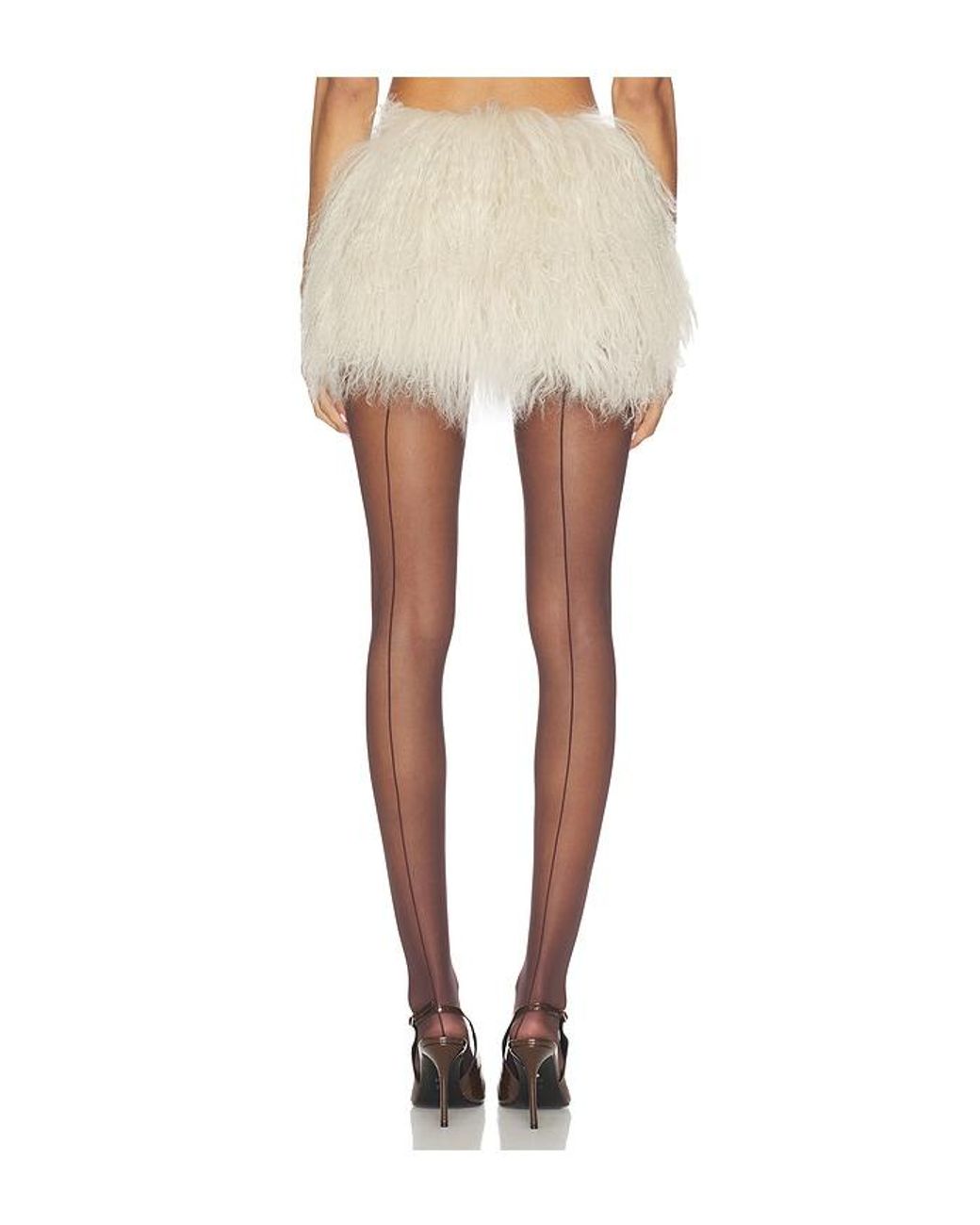 OW Collection White Thea Mini Skirt