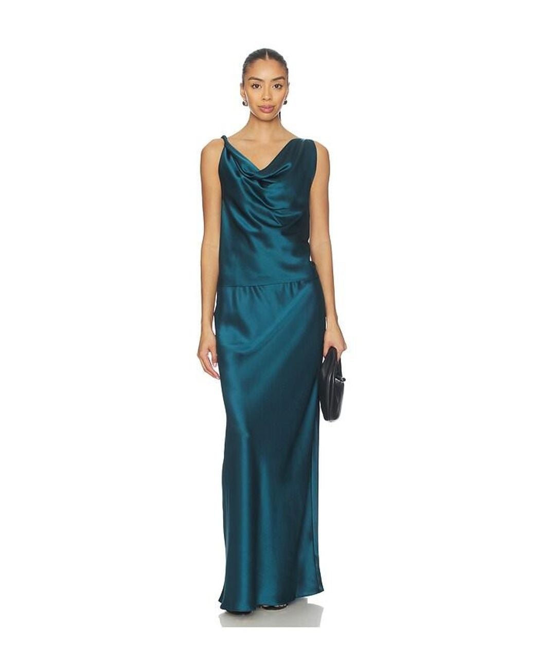 Leset Blue Barb Shell Top