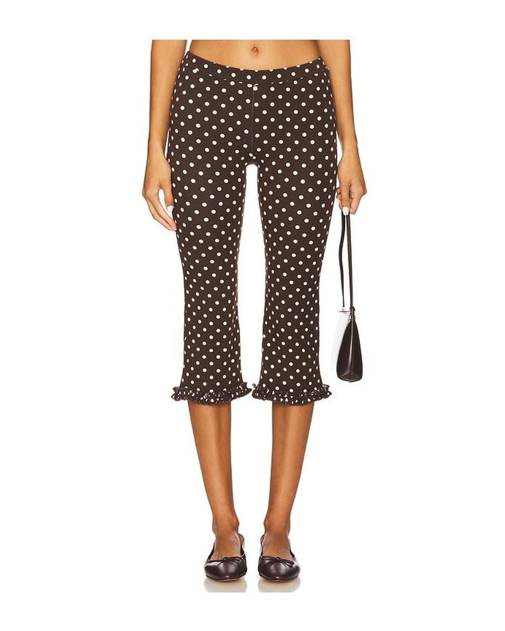 RAT BOI Black Ruffle Capri Pants