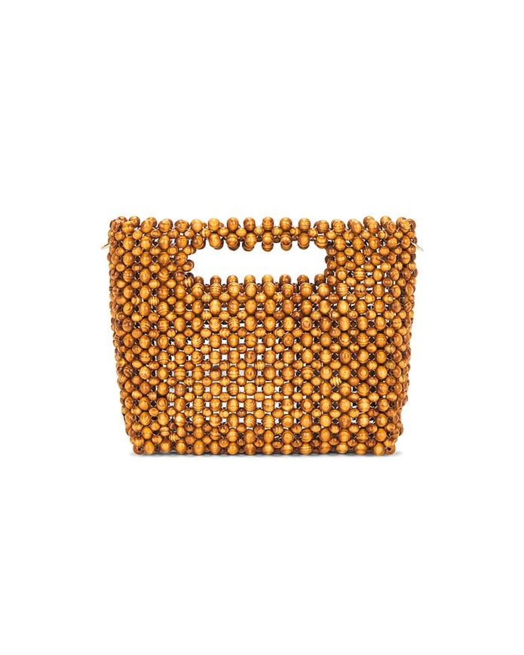 Dolce Vita White Wood Bead Bag