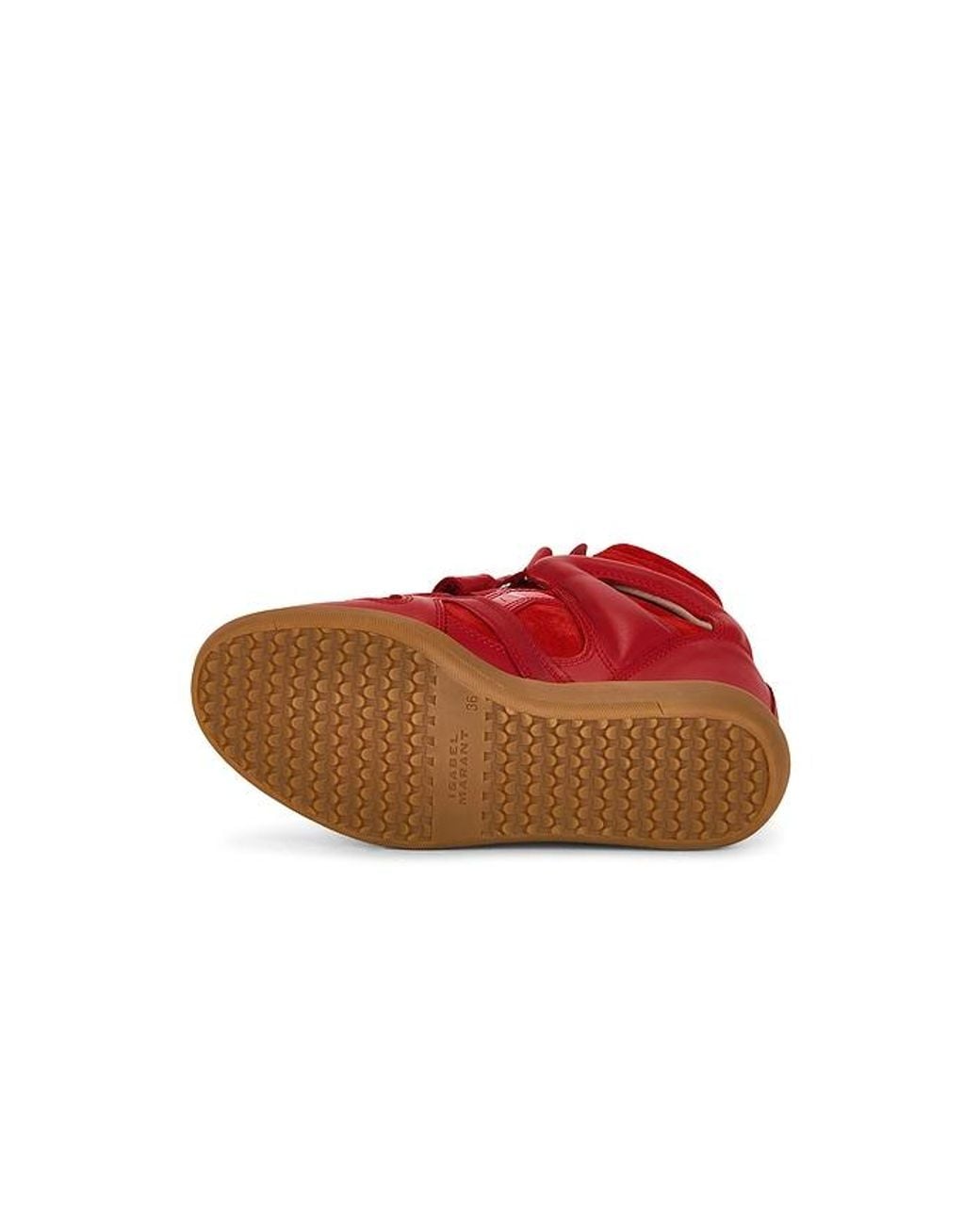 Isabel Marant Red Bekett Ring Sneaker