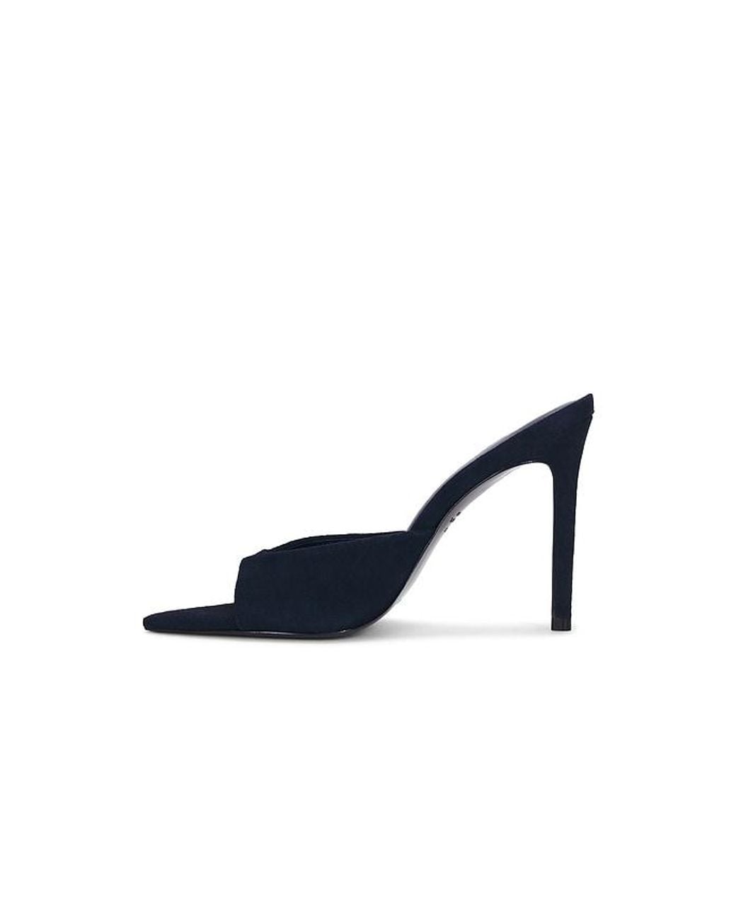 Black Suede Studio Blue Brea Mule