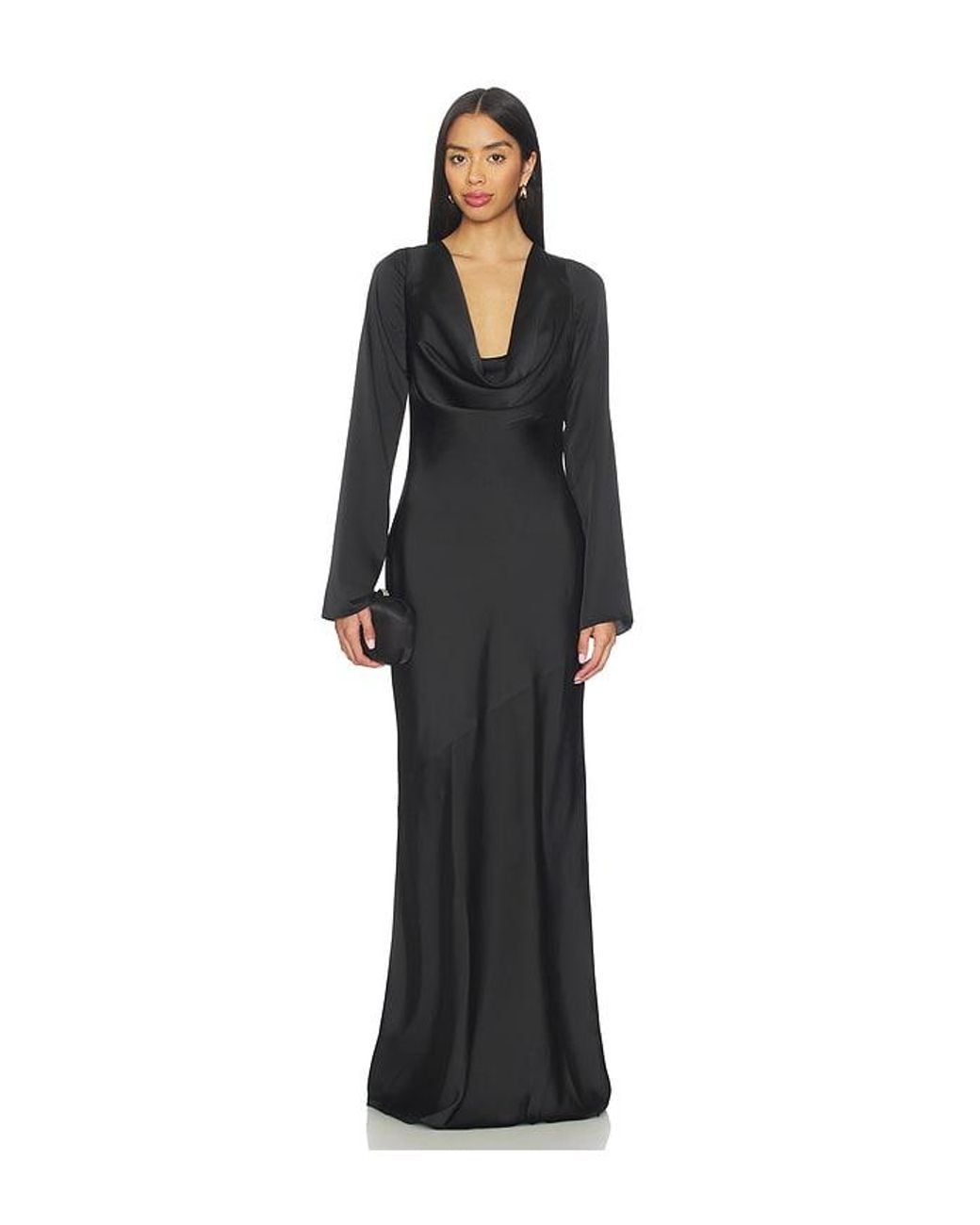 Lovers + Friends Black Natalia Gown