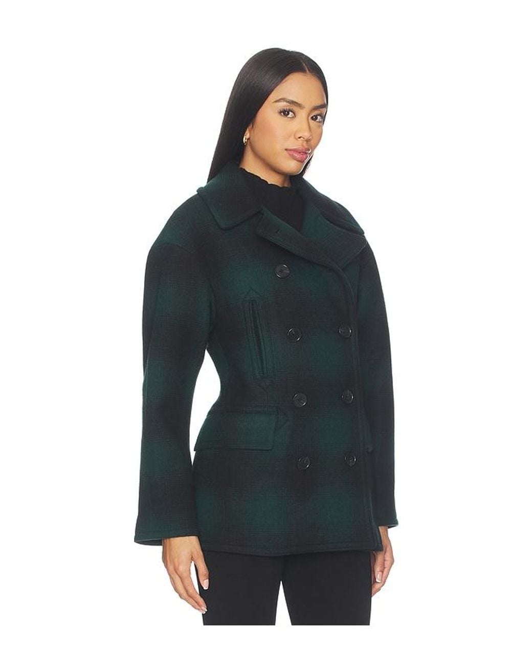 Polo Ralph Lauren Blue Wool Blend Coat