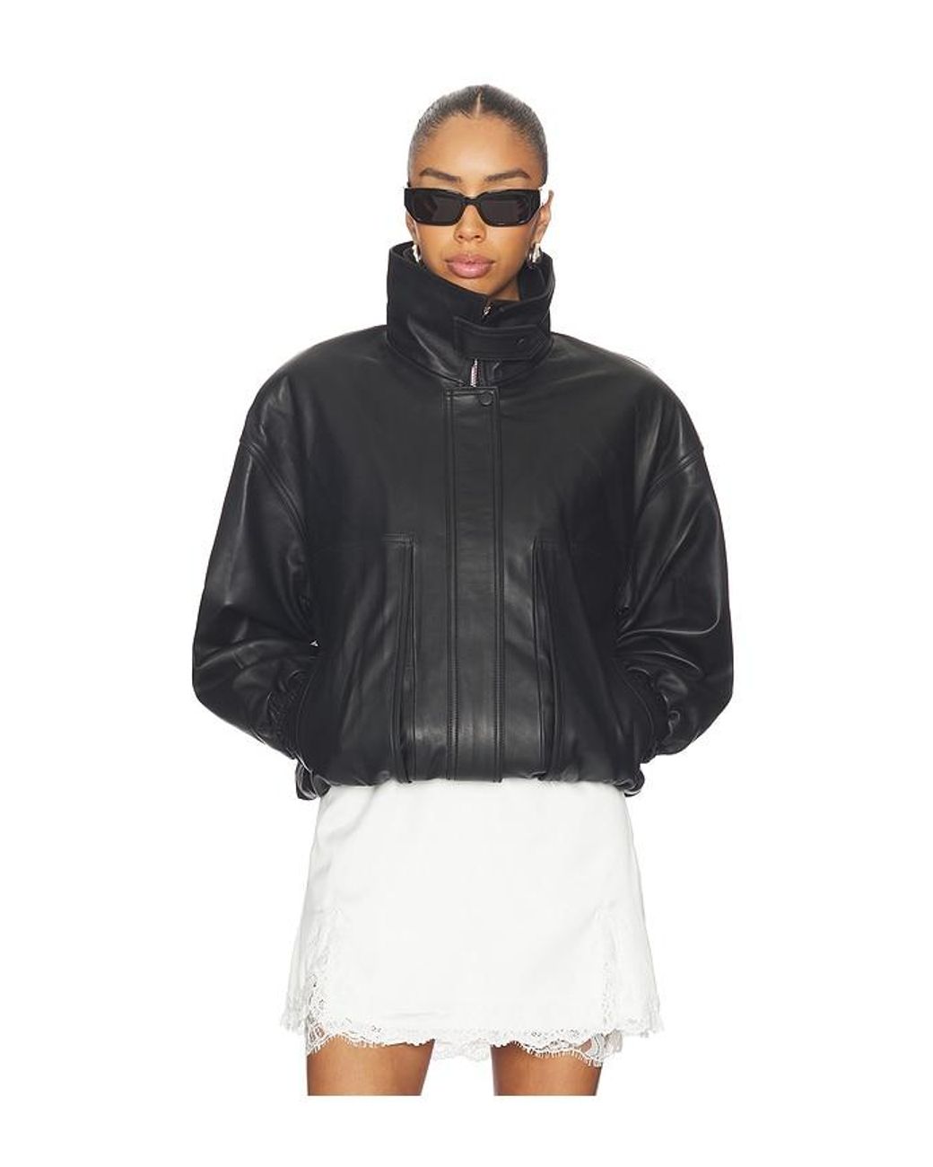 AEXAE Black Lederjacke