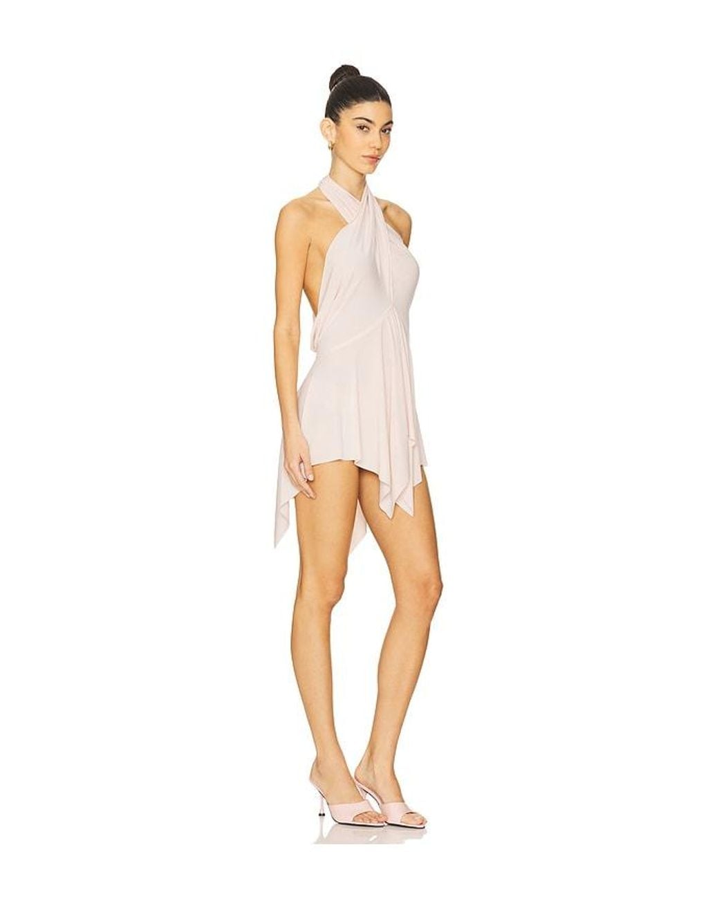 Norma Kamali White Convertible Mini Dress