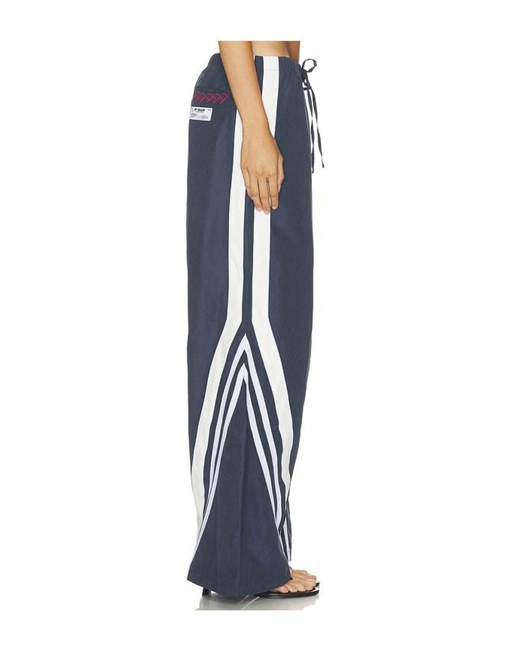 OFF SEASON Blue Lightweight Wide Leg Pant