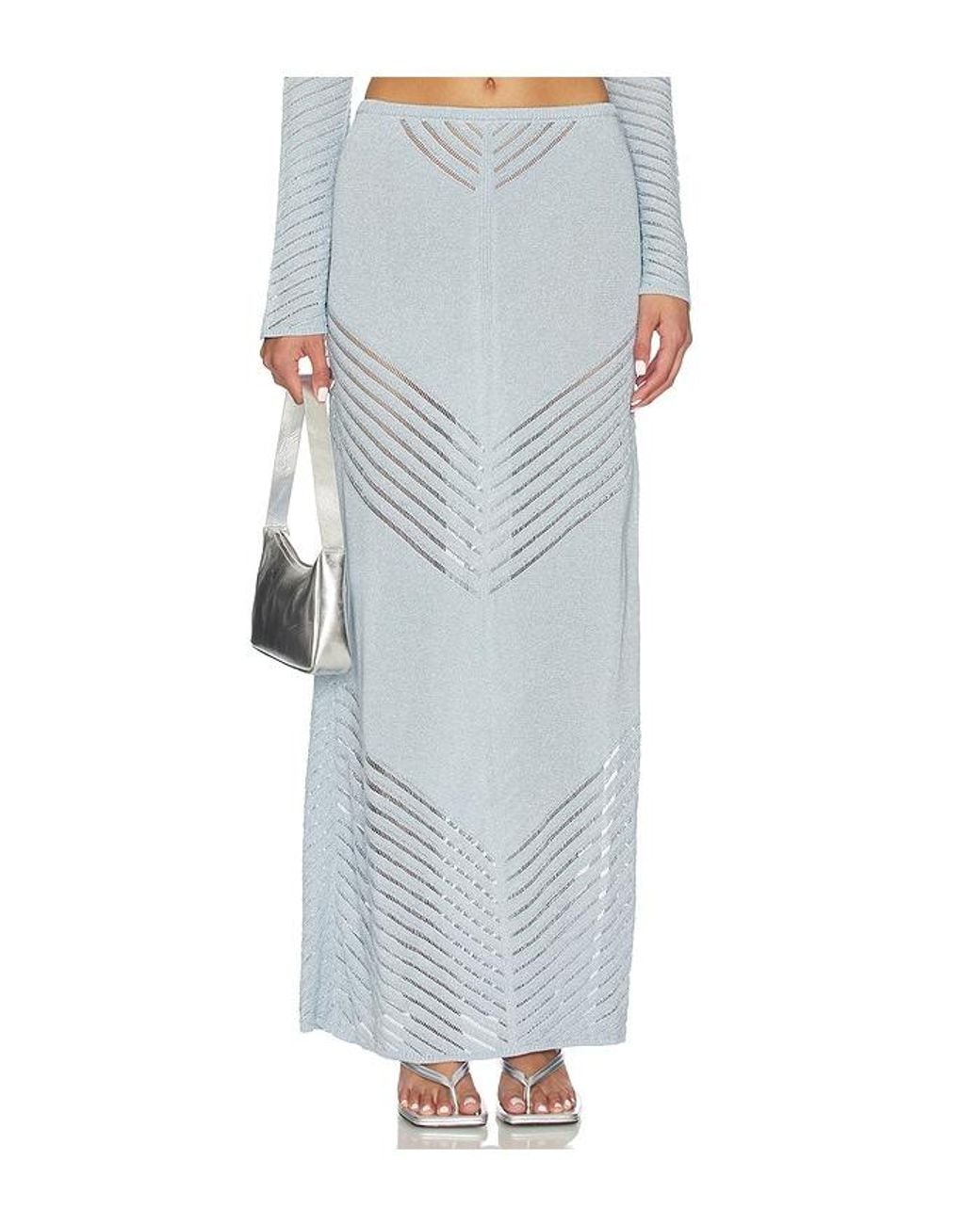 Devon Windsor White Bria Maxi Skirt