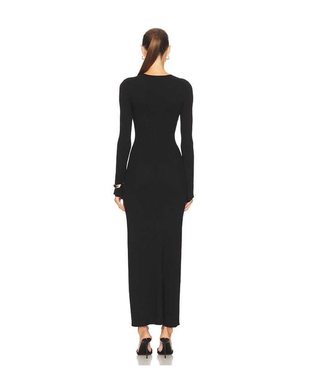 Bardot Black Nautico Knit Maxi Dress