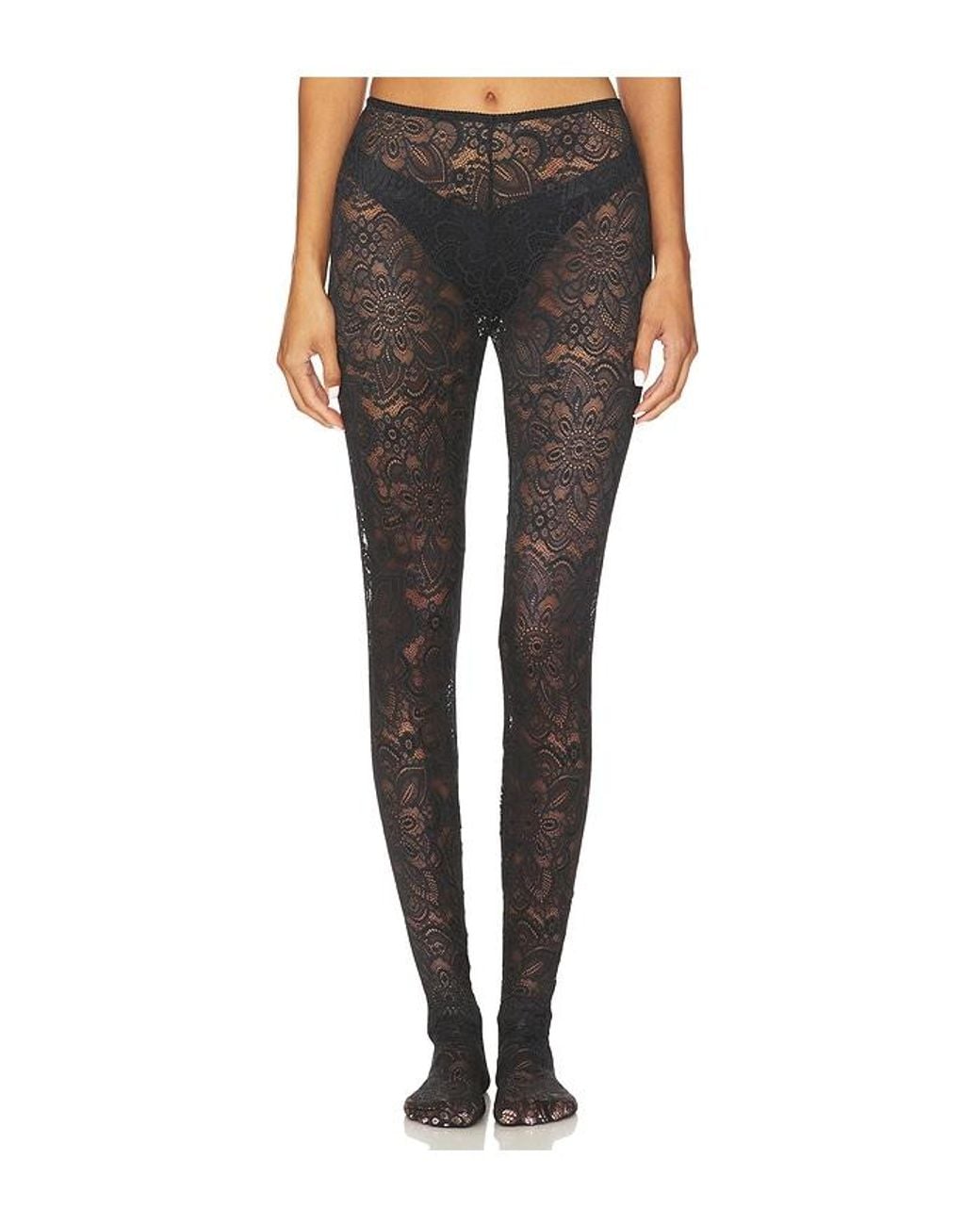 Beaufille Black Cassia Lace Stockings