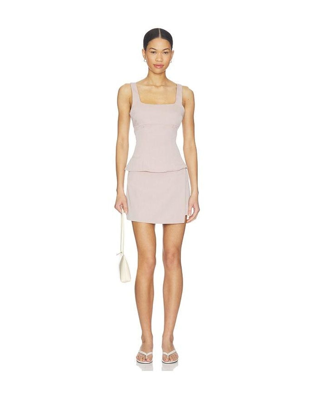 ALL THE WAYS White Brice Mini Skirt Set