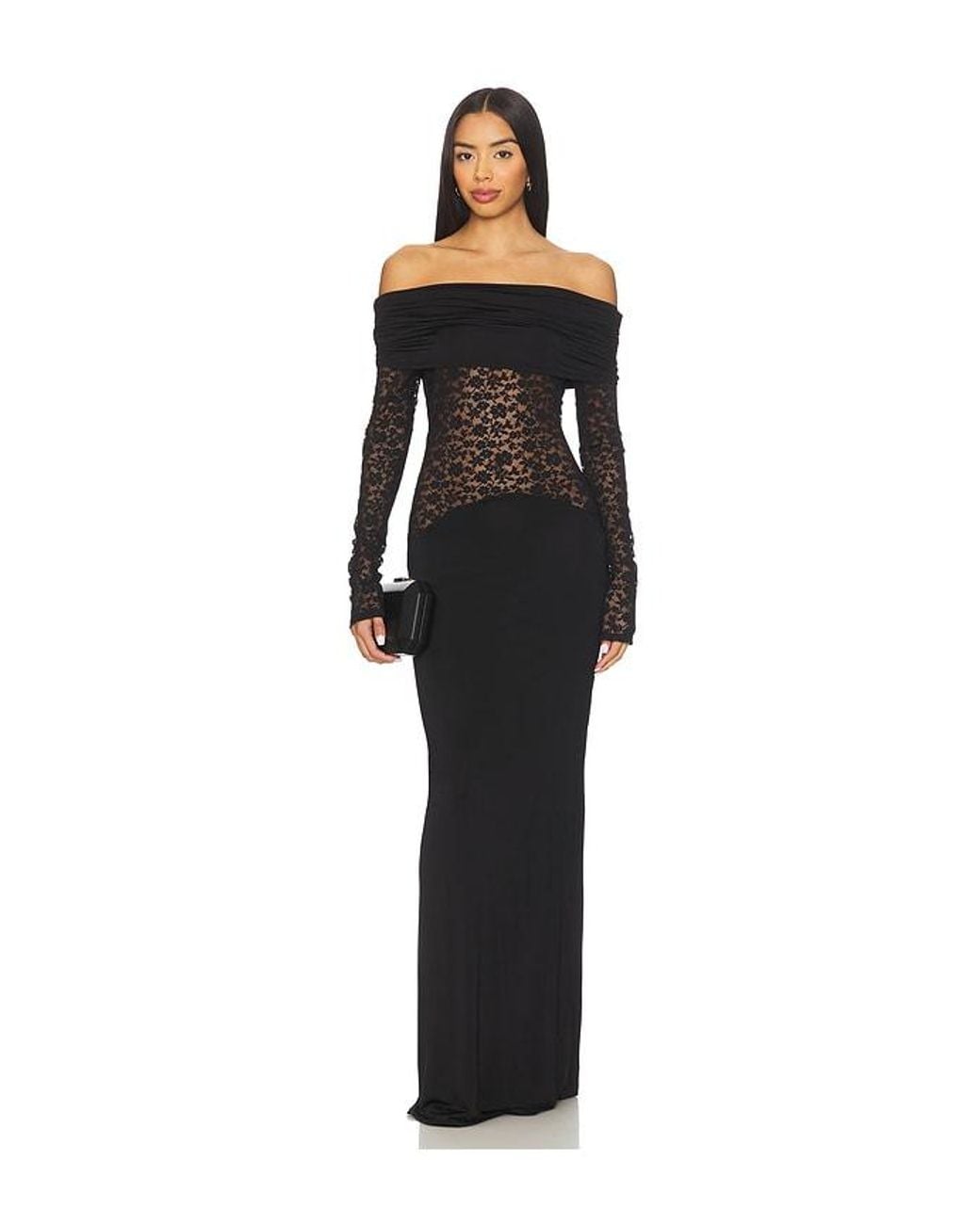 Lovers + Friends Black Heidi Gown