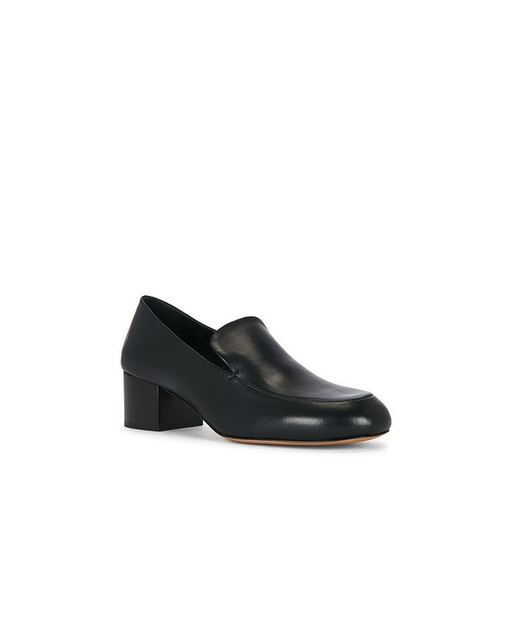Mansur Gavriel Black Wren Heeled Loafer