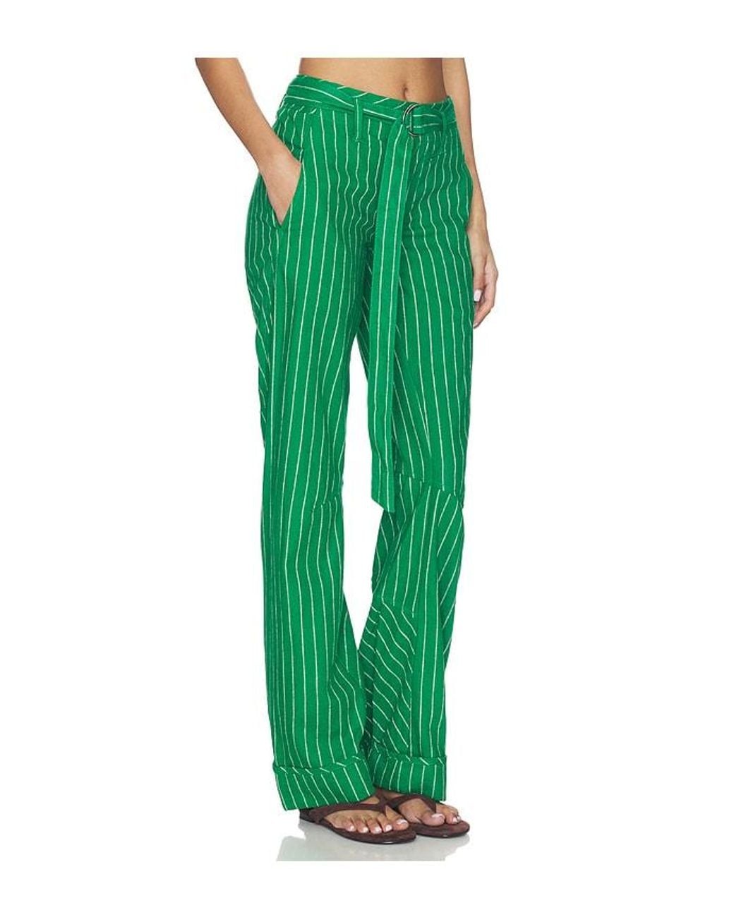 Free People Green X Revolve Raise The Stakes Pant