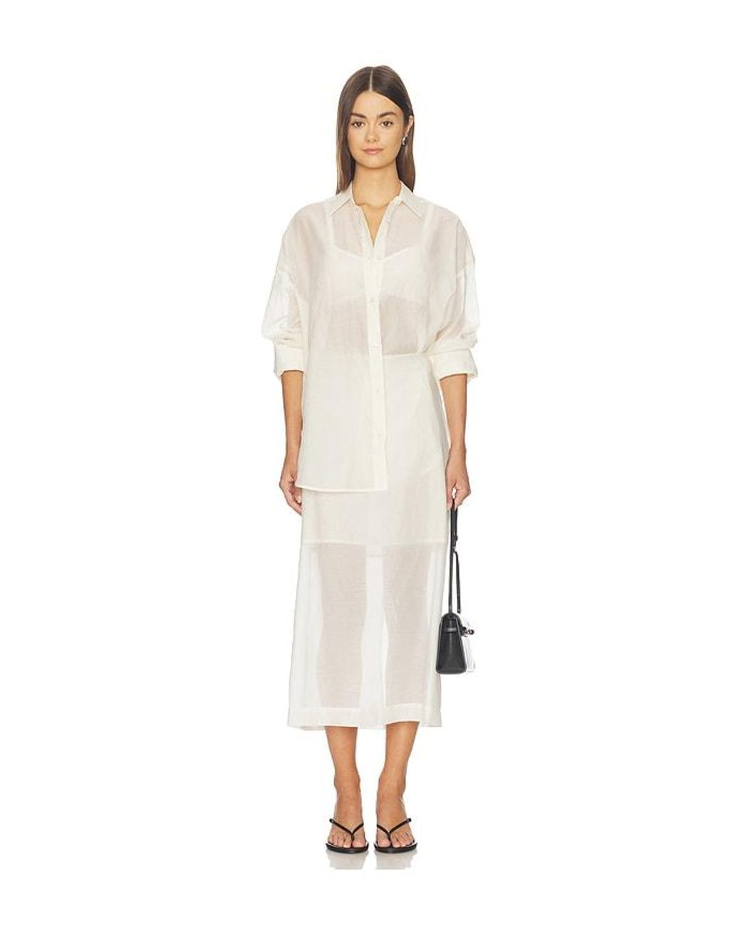By Malene Birger White Esta Soft Organza Skirt