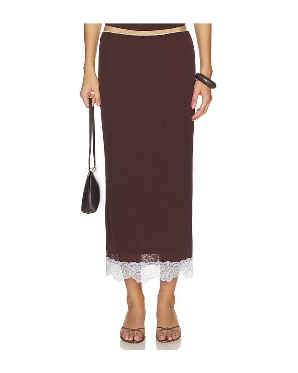 SOVERE Brown Harlow Skirt