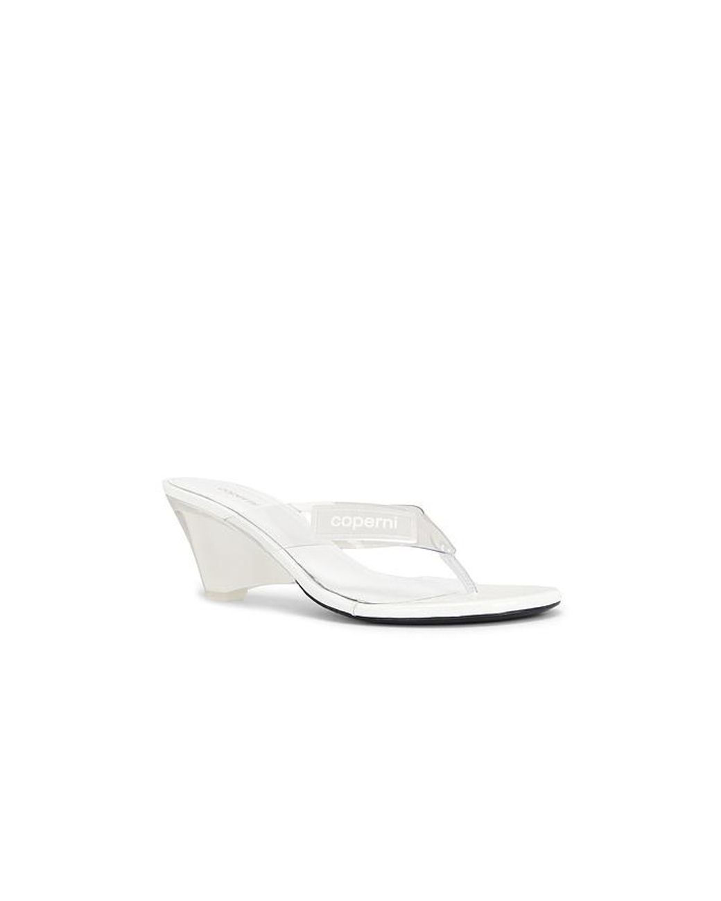 Coperni White Lift Flip Flop Sandal