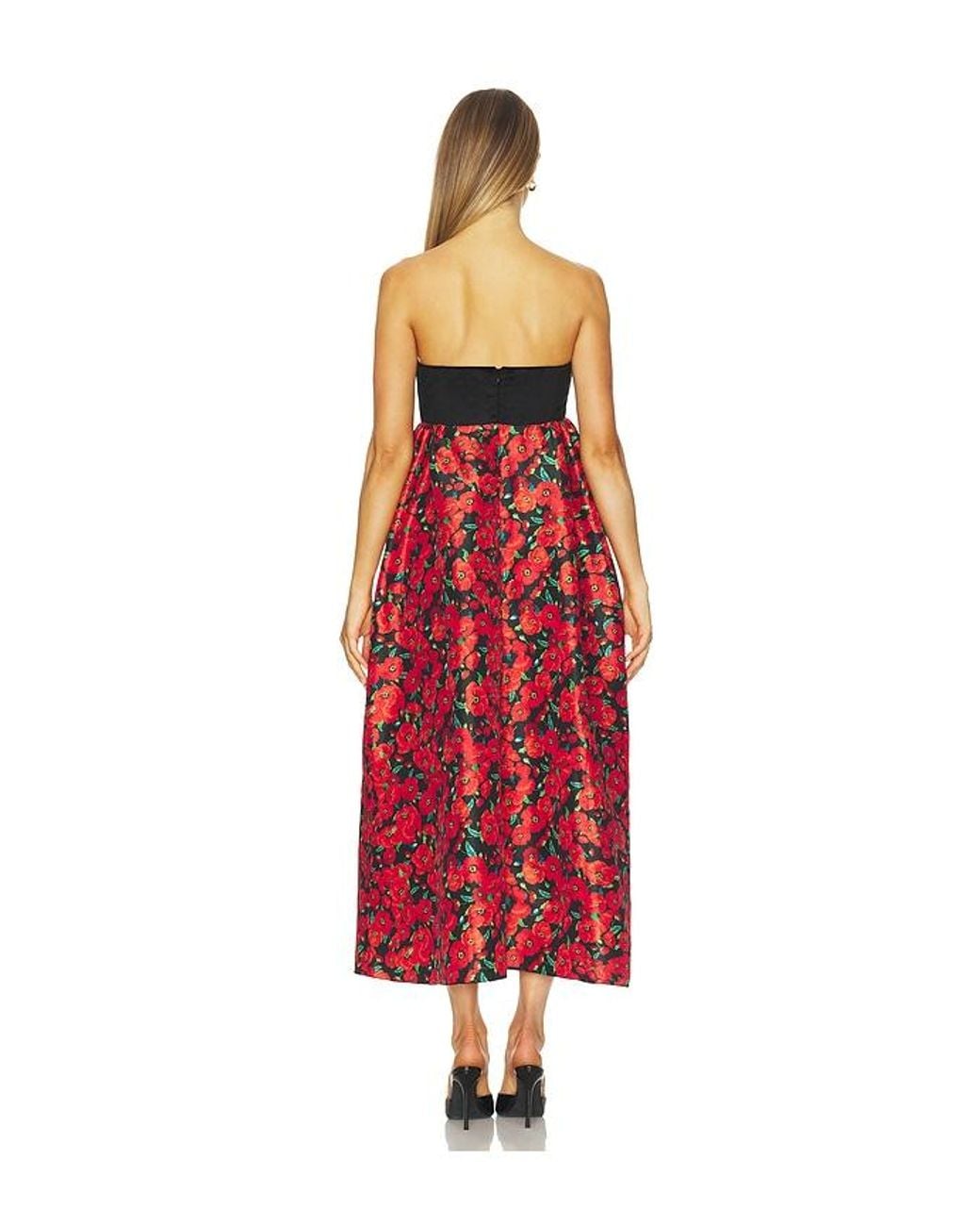 Kika Vargas Red Charlotta Dress
