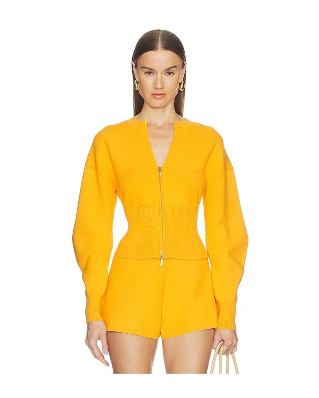 Cult Gaia Yellow Monroe Sweater