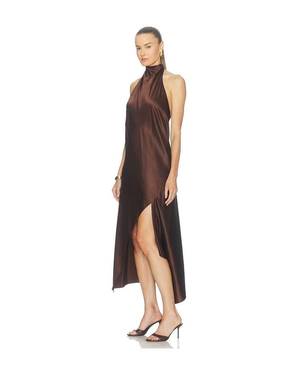 Helmut Lang Multicolor The Neck Silk Dress