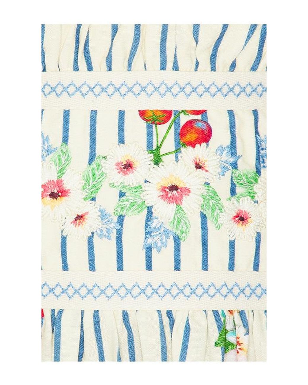 Agua Bendita White Ameli Basket Dress