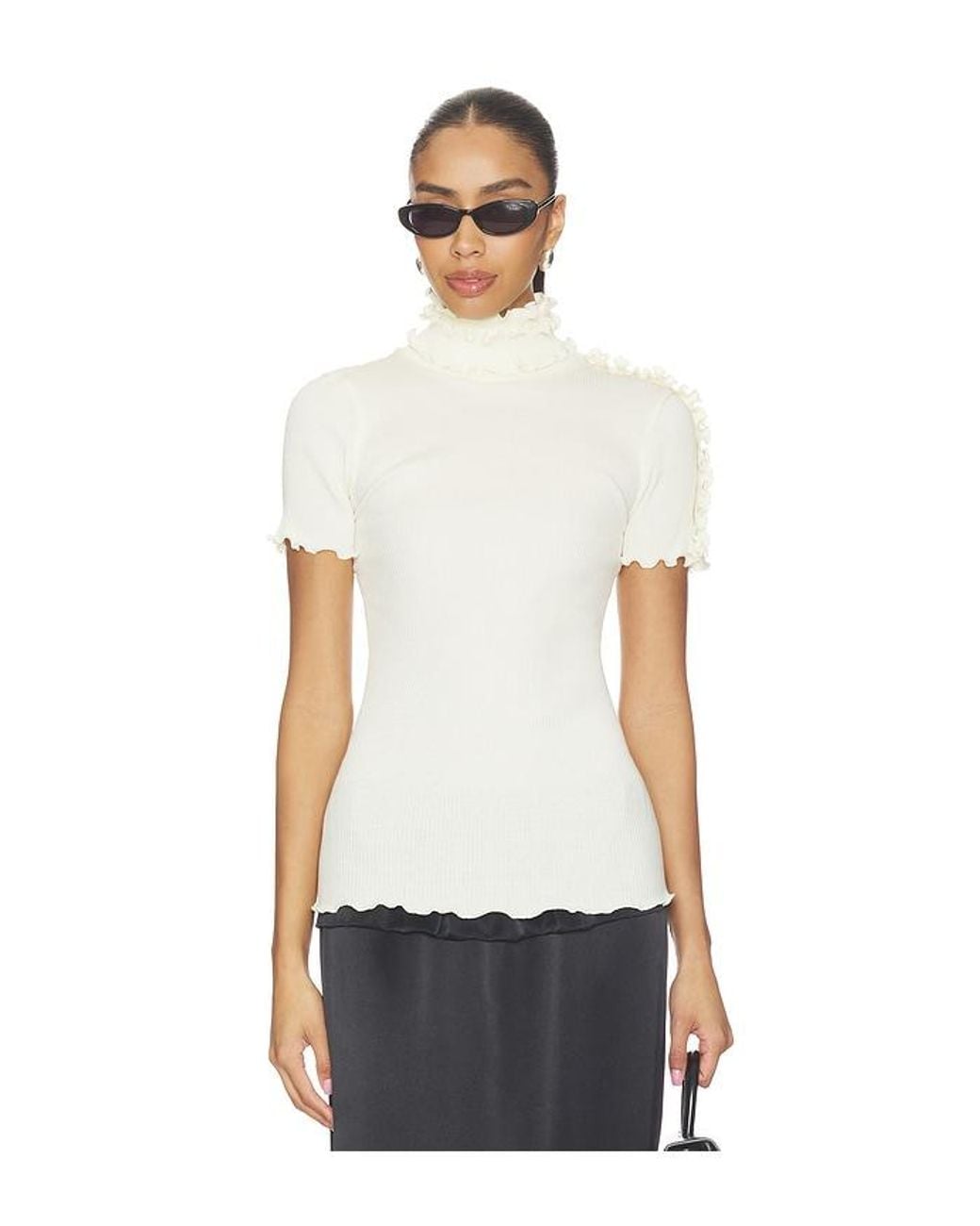 OperaSPORT White Viola Seamless Top