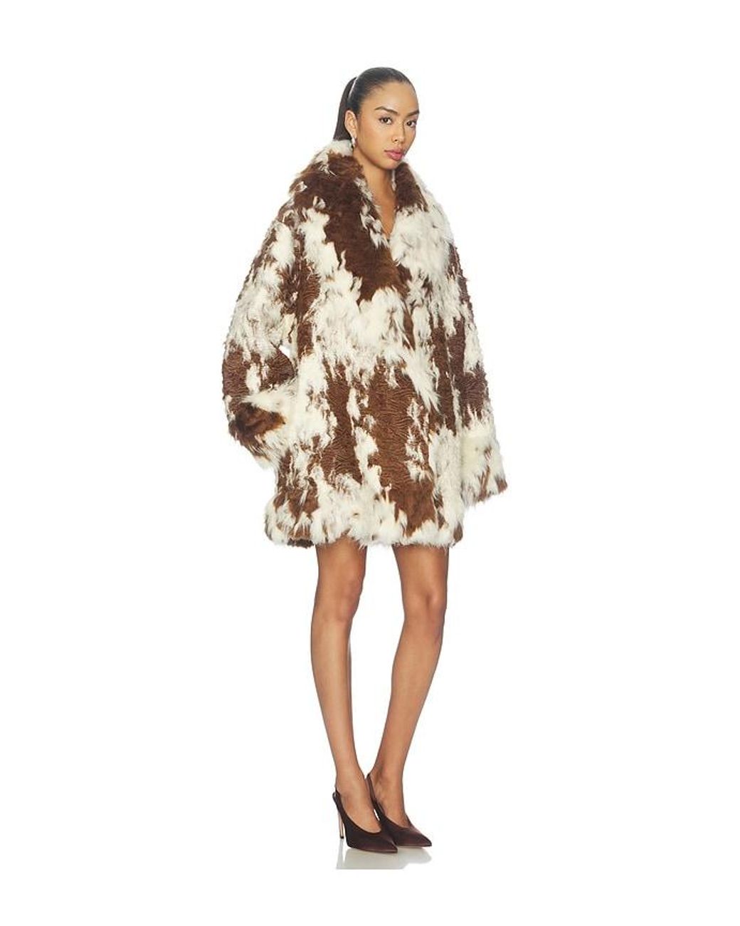 Entire studios Natural Heft Fur Coat