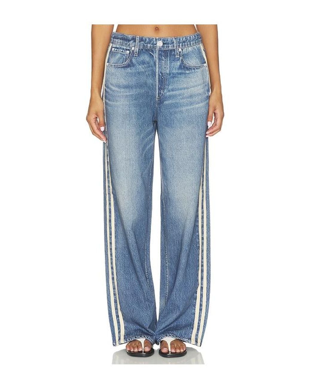 Rag & Bone Blue Miramar Terry Track Pant Pull On