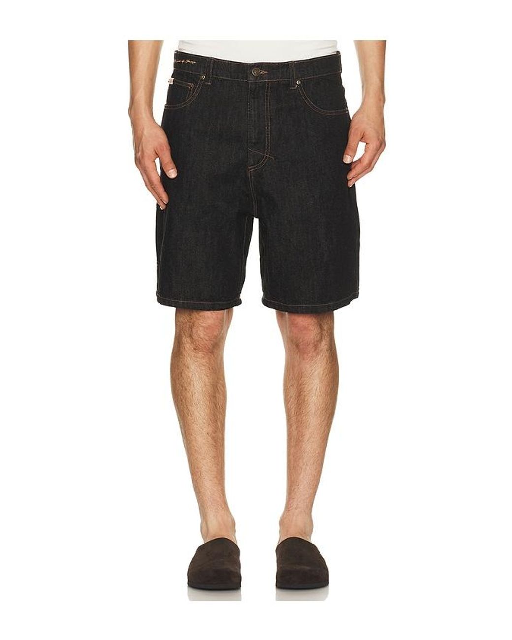 Rhythm Black Toby Denim Short for men