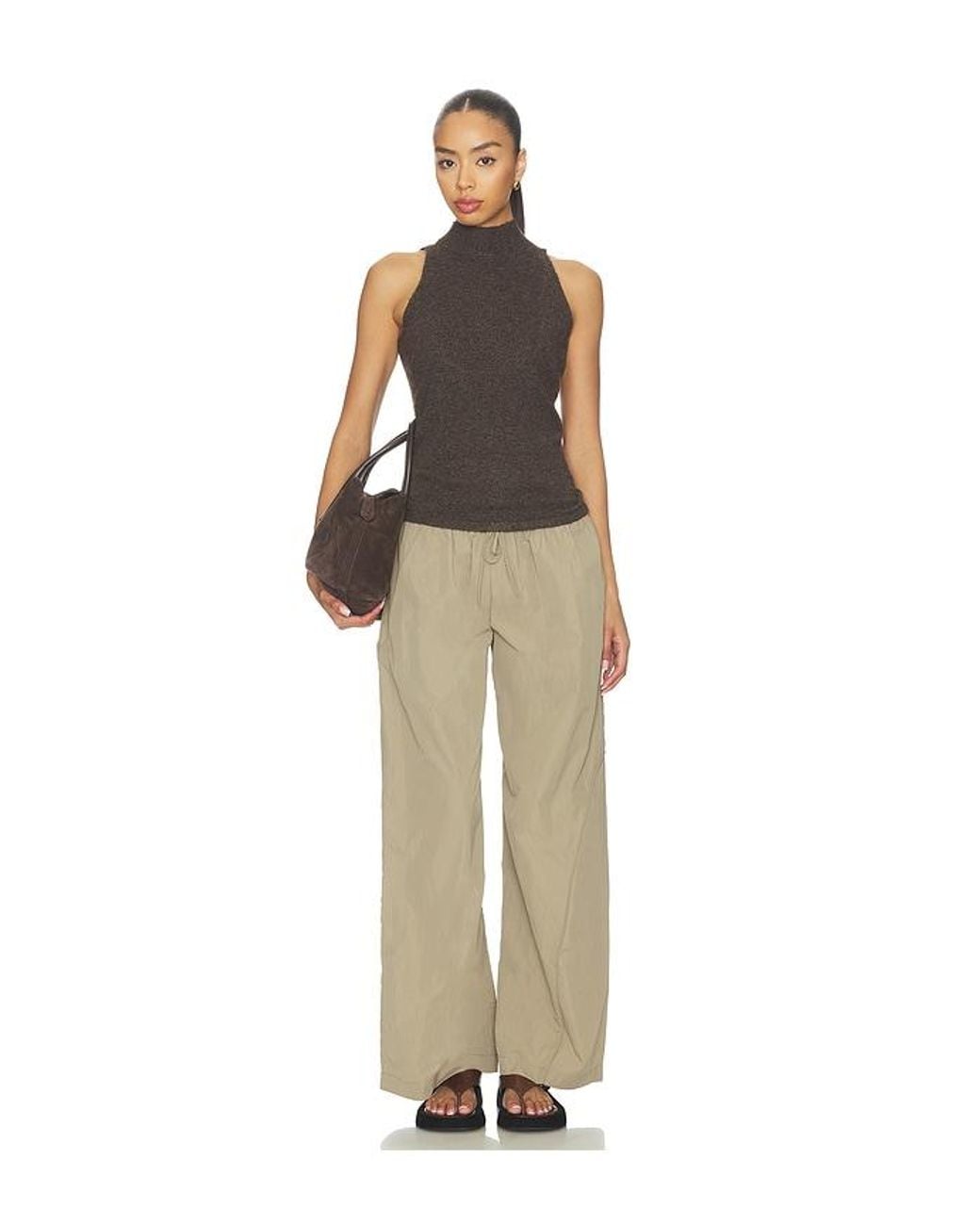 geel Brown Antonia Top