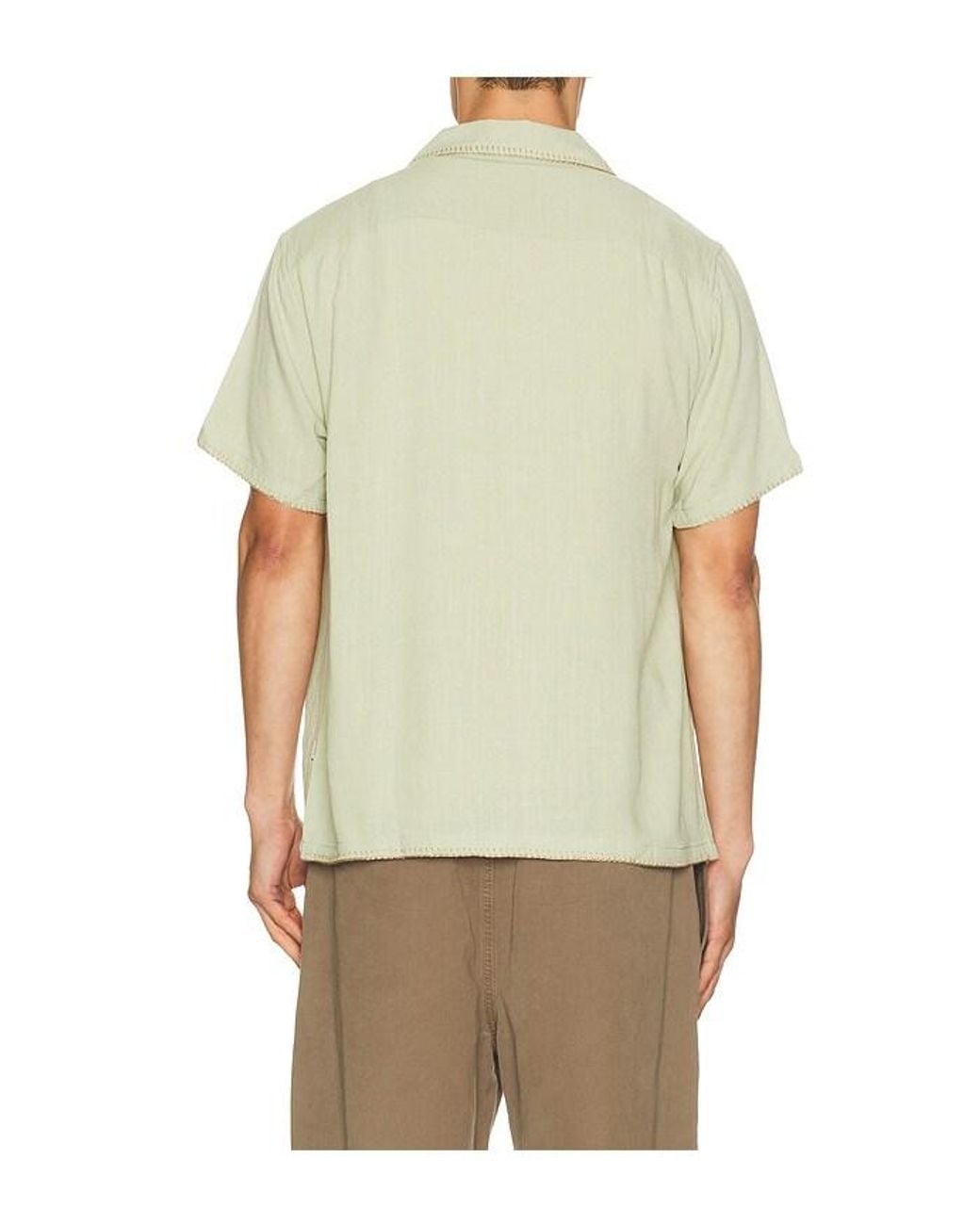 Rhythm Natural Linen Whip Stitch Shirt for men