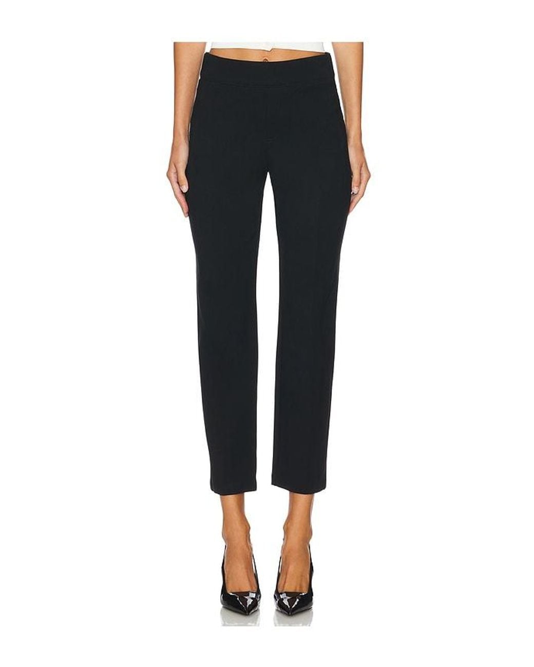 Spanx Black Smooth Perfectfit Ponte Petite Slim Straight Pant
