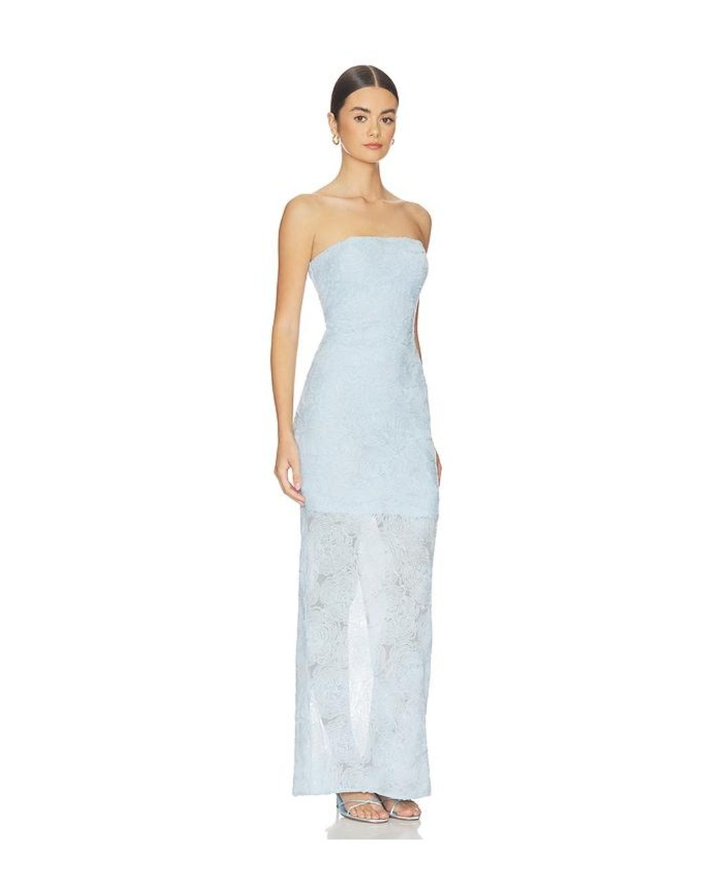 ROTATE BIRGER CHRISTENSEN White Mesh Tube Dress