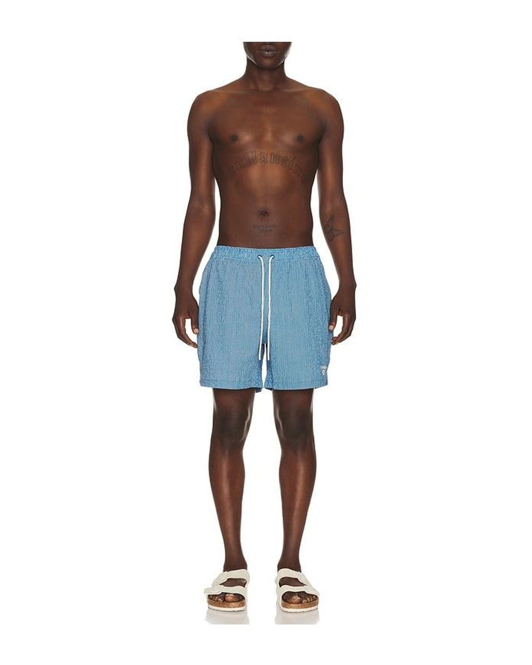 Barbour Blue Somerset Swim Short for men