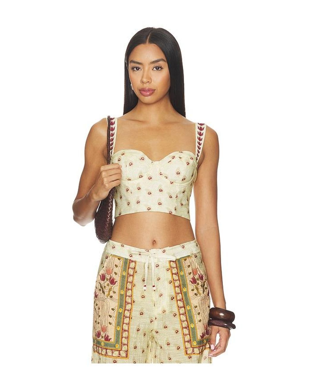 Agua Bendita Natural Lupe Plume Top