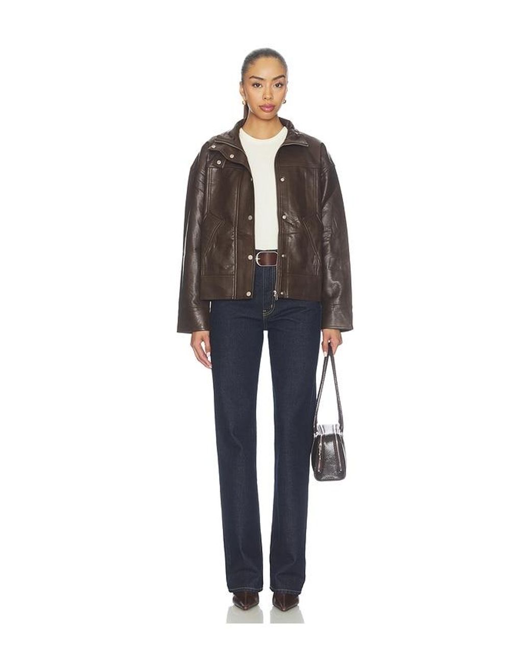 SOVERE Brown Verin Pu Jacket