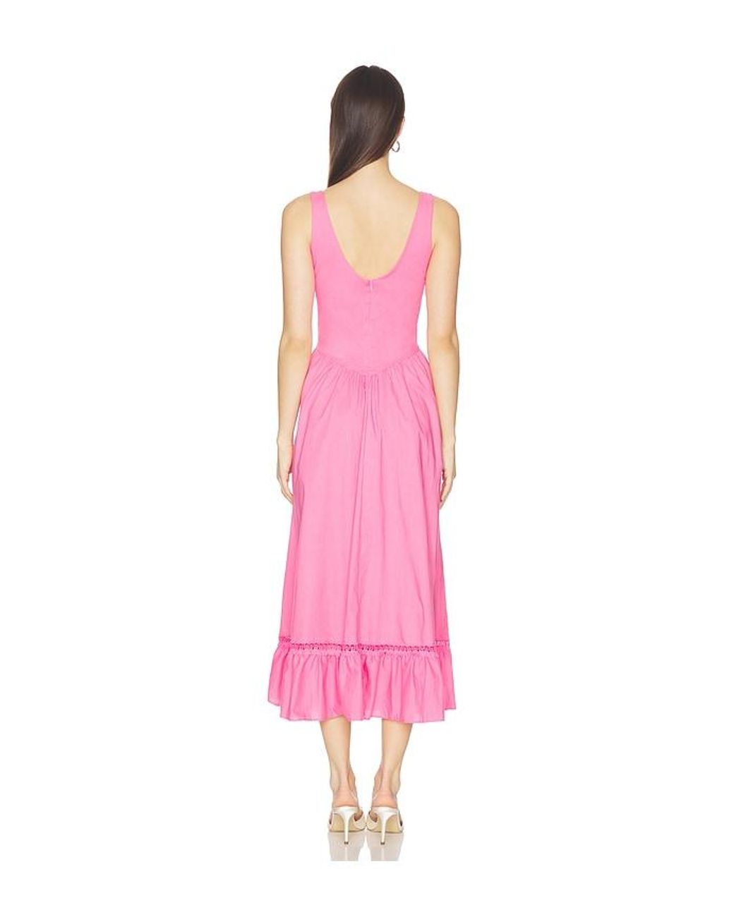 Peixoto Pink Liam Midi Dress
