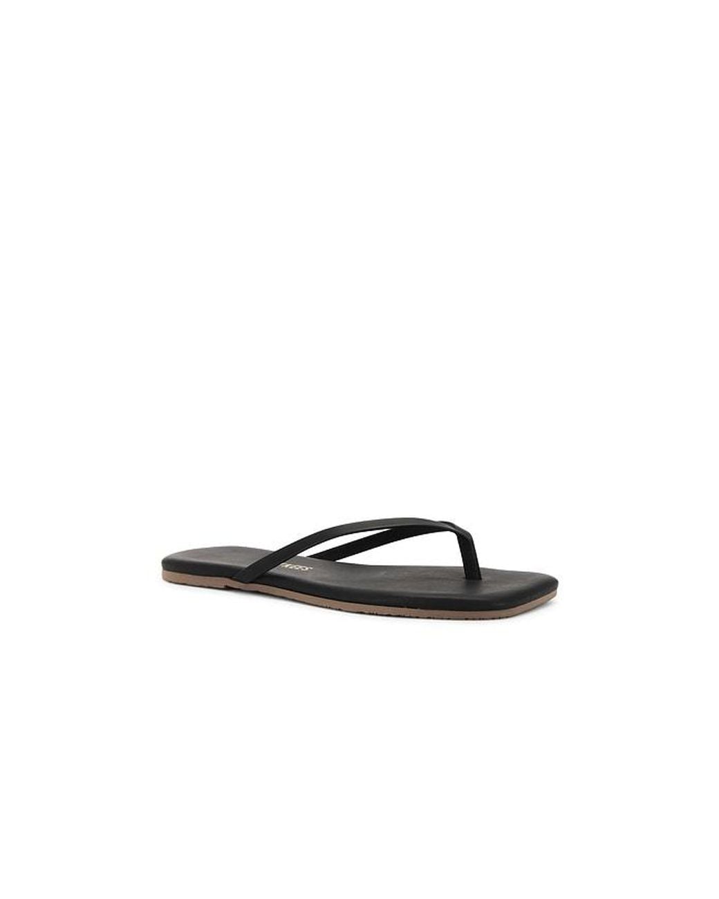 TKEES White Lily Square Toe Flip Flop