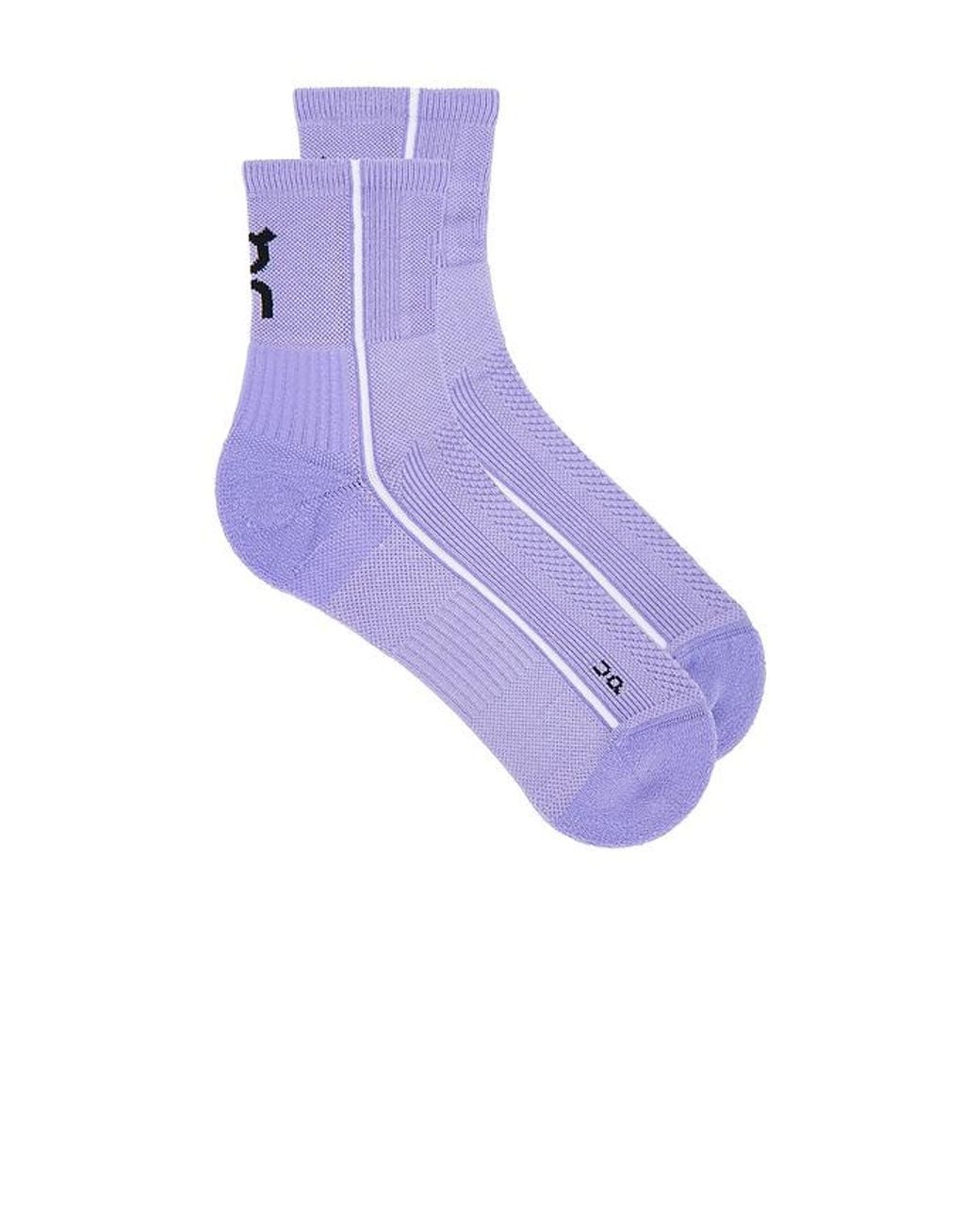 On Shoes Purple Court Sock High for men