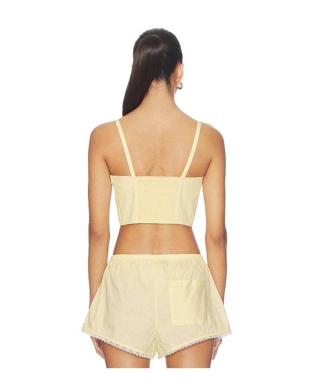 GOOD AMERICAN Natural Poplin Buster Cami Top