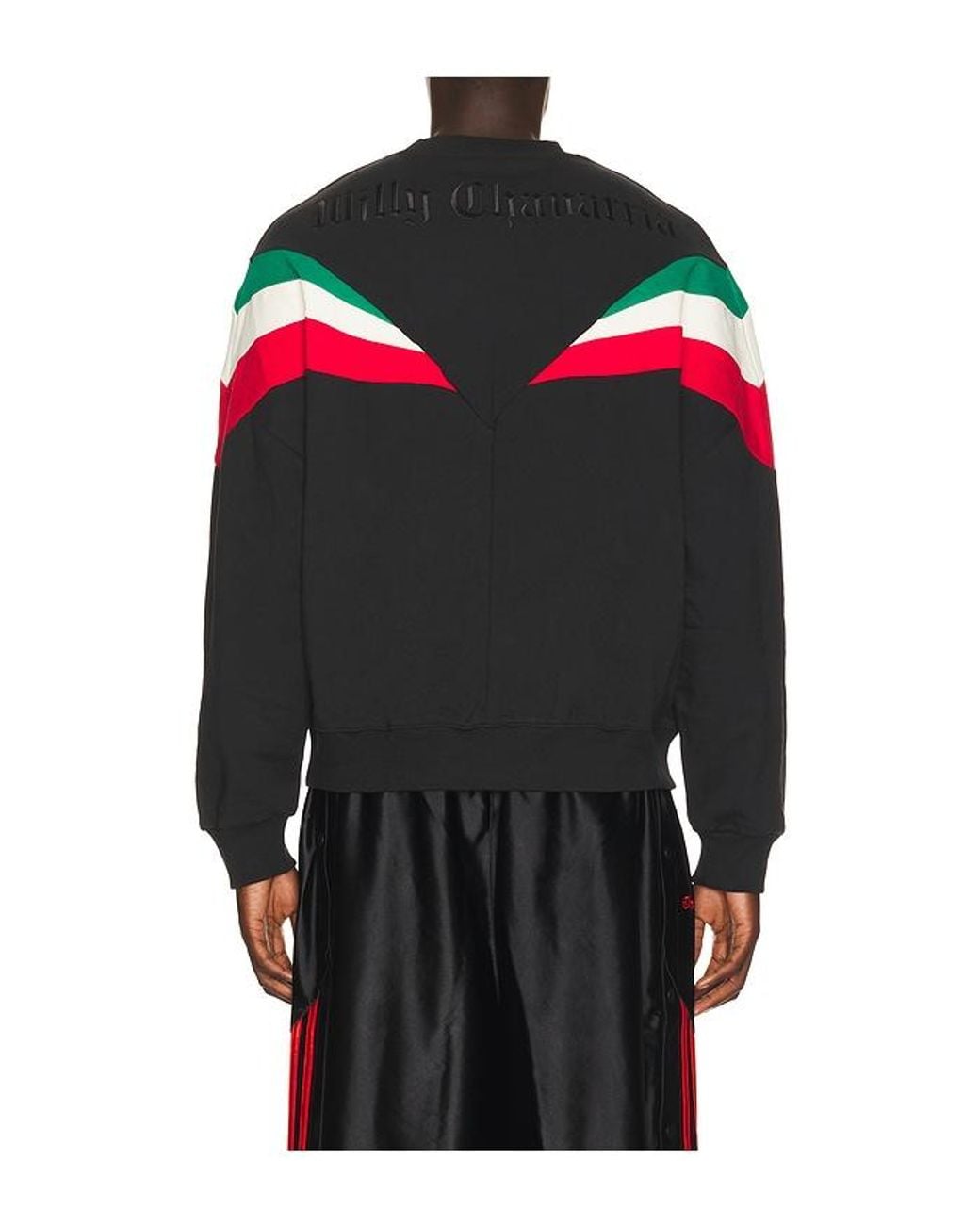 Adidas Originals Black X Willy Chavarria Chicano Fleece Crewneck for men