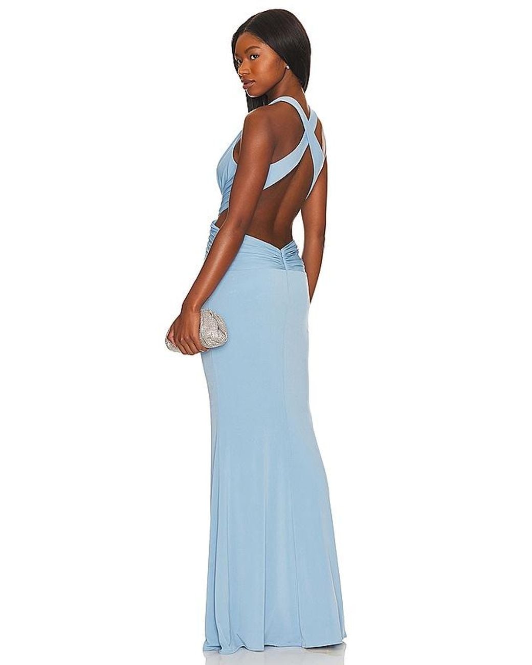 Katie May Blue X Revolve Secret Agent Gown