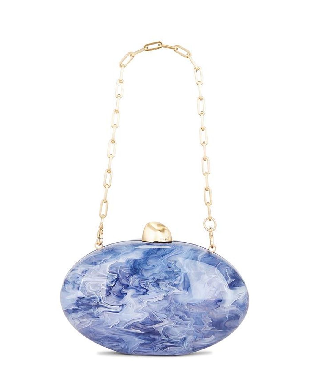 Cult Gaia Blue Eviana Clutch